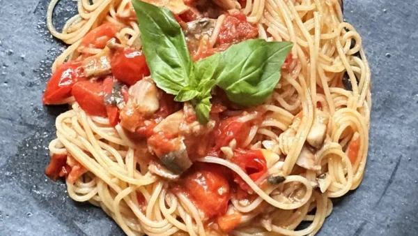 ニシンdeトマトパスタ